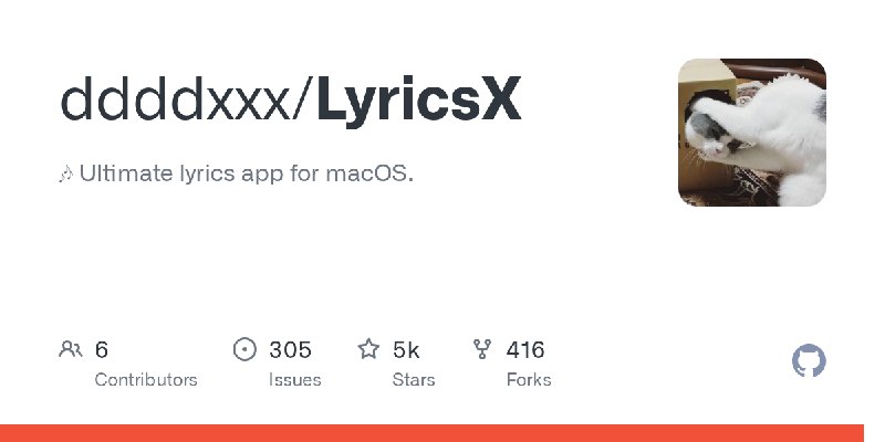 GitHub - ddddxxx/LyricsX: 🎶 Ultimate lyrics app for macOS.