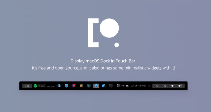 #App #macOS🤔 你有多久没有使用过你的 Touch Bar 了？💁‍♂️ 推荐一个名为 Pock 的 Touch Bar 小工具