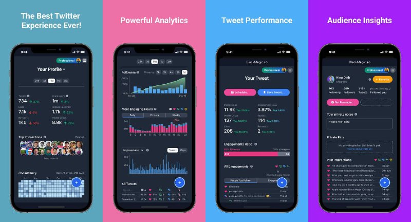 #App🐦 之前为大家介绍过的可以给自己 Twitter Profile 页带来一些趣味的 BlackMagic.so 又带来了新的作品 —— BlackMagic App