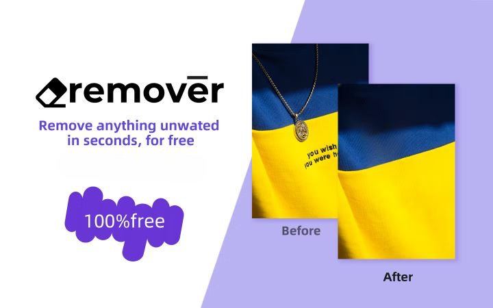 #Web #Design✂️ 删除图片中多余物体的在线服务 —— remover🖼️ remover 是一个在线的图片修复工具，可以让用户非常方便的删除图片中多余的物体