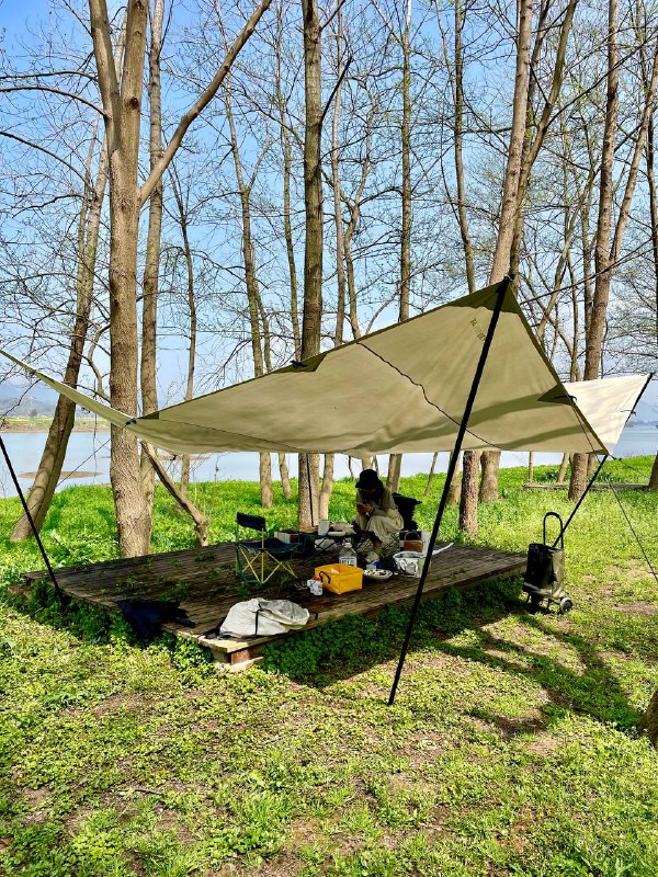 #Life🍃 最近杭州的天气暖和起来了，趁上周日得空，决定出游露营，也是今年第一次自驾露营，索性和大家分享一下