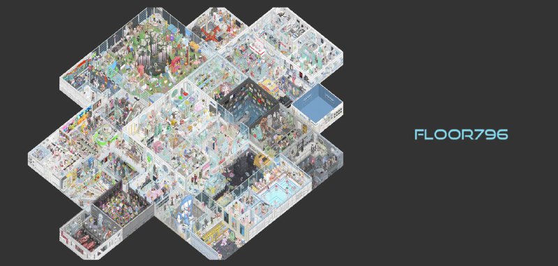 #Web👾 All in One 的梗图微缩世界 —— Floor796🎲 今天推荐一个有趣的网站，它将许多名梗场景化并不断更新到一个巨大空间站的项目 —— Floor796